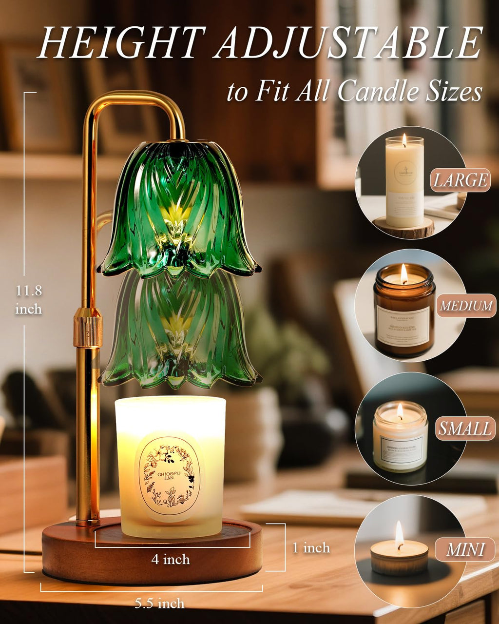 Dimmable Candle Warmer Lamp with Timer E1696