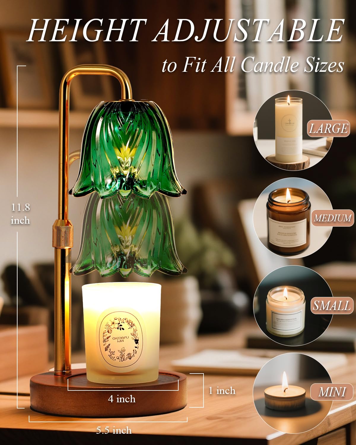 Dimmable Candle Warmer Lamp with Timer E1696