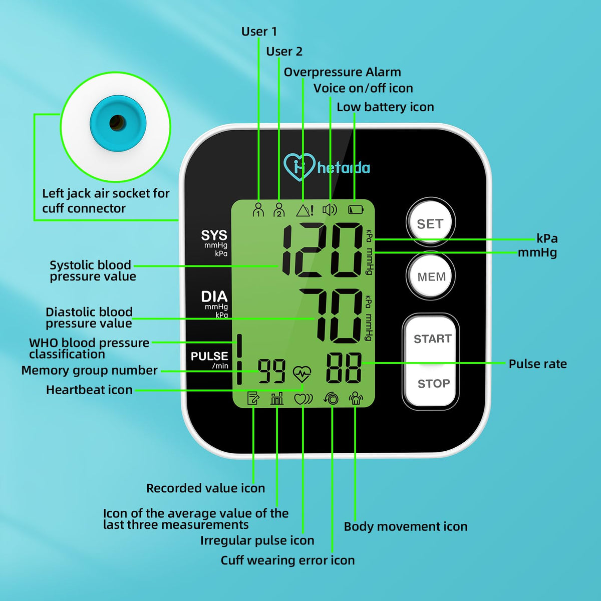 Blood Pressure Monitor Upper Arm D96588