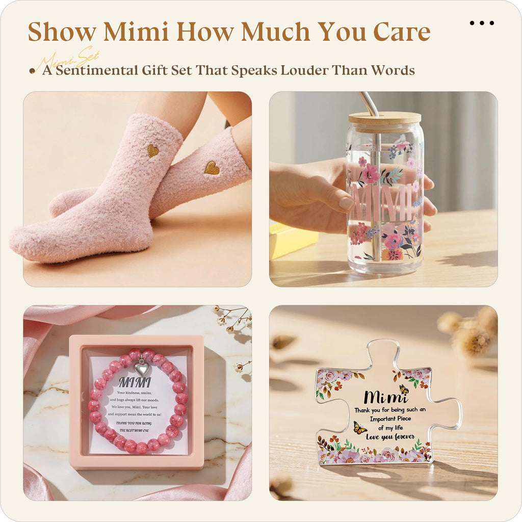 Grandma Gift Set with Blanket and Glass Cup O2105