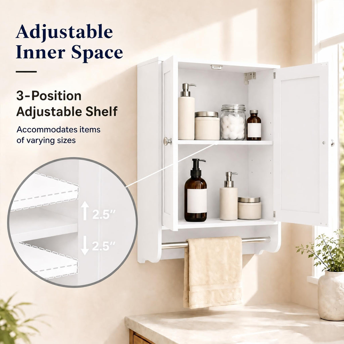 Wall Mounted Bathroom Cabinet V3598
