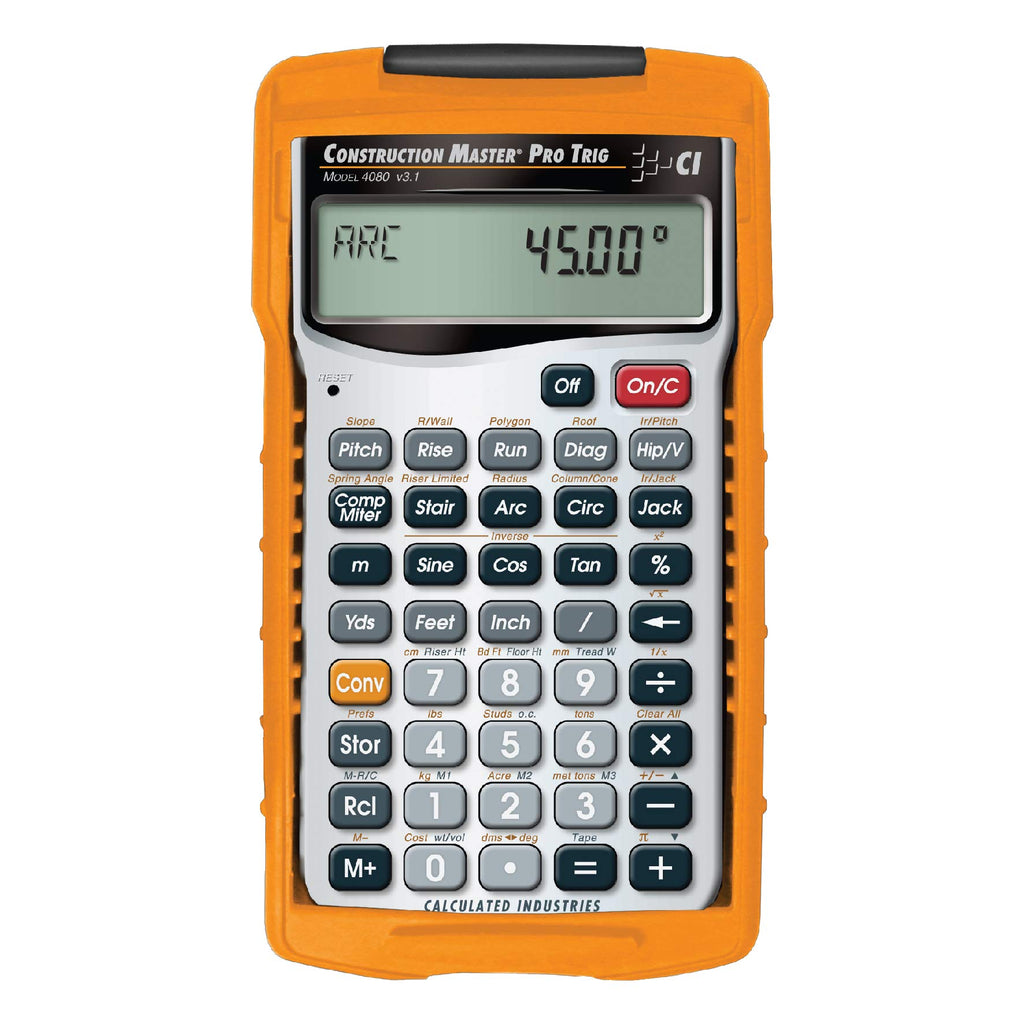 Construction Master Pro Trig Feet-Inch-Fraction Calculator J173