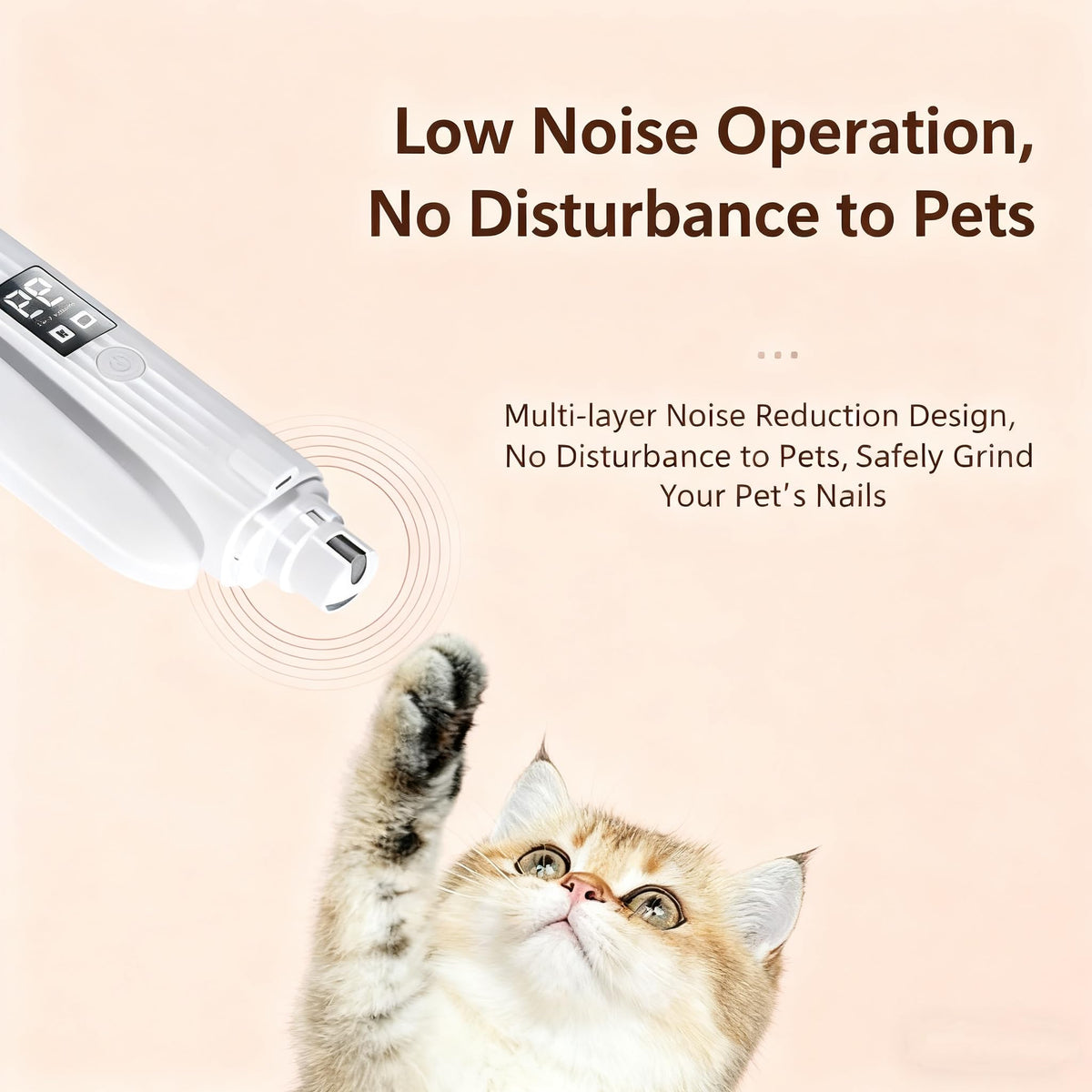 2-in-1 Dog Cat Nail Clipper Grinder with LED Light U572589