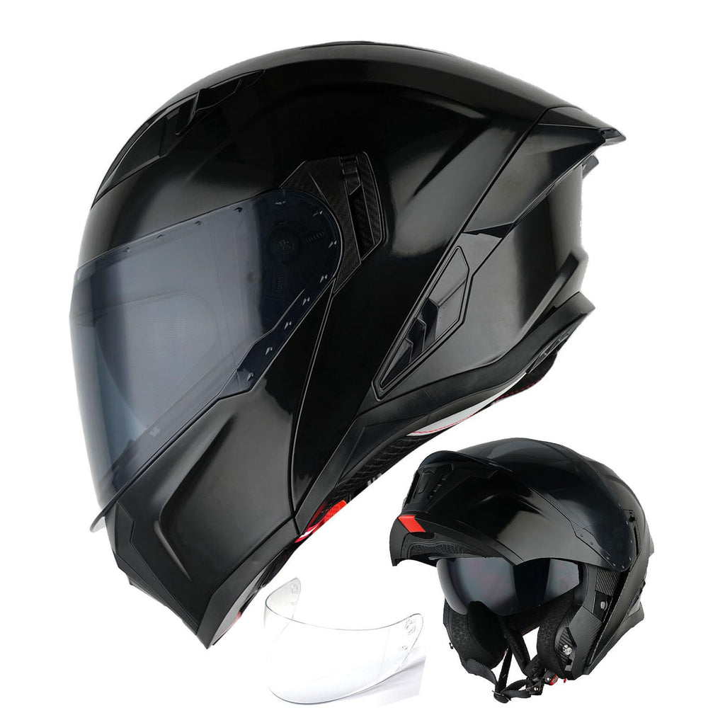 Modular Flip up Dual Visor Full Face Motorcycle Helmet A130584