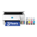 Wireless All-in-One Color Supertank Printer with Refillable Tanks, Scanner, White V25907