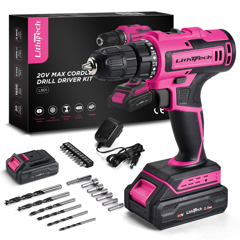 Pink Cordless Drill Set I61616