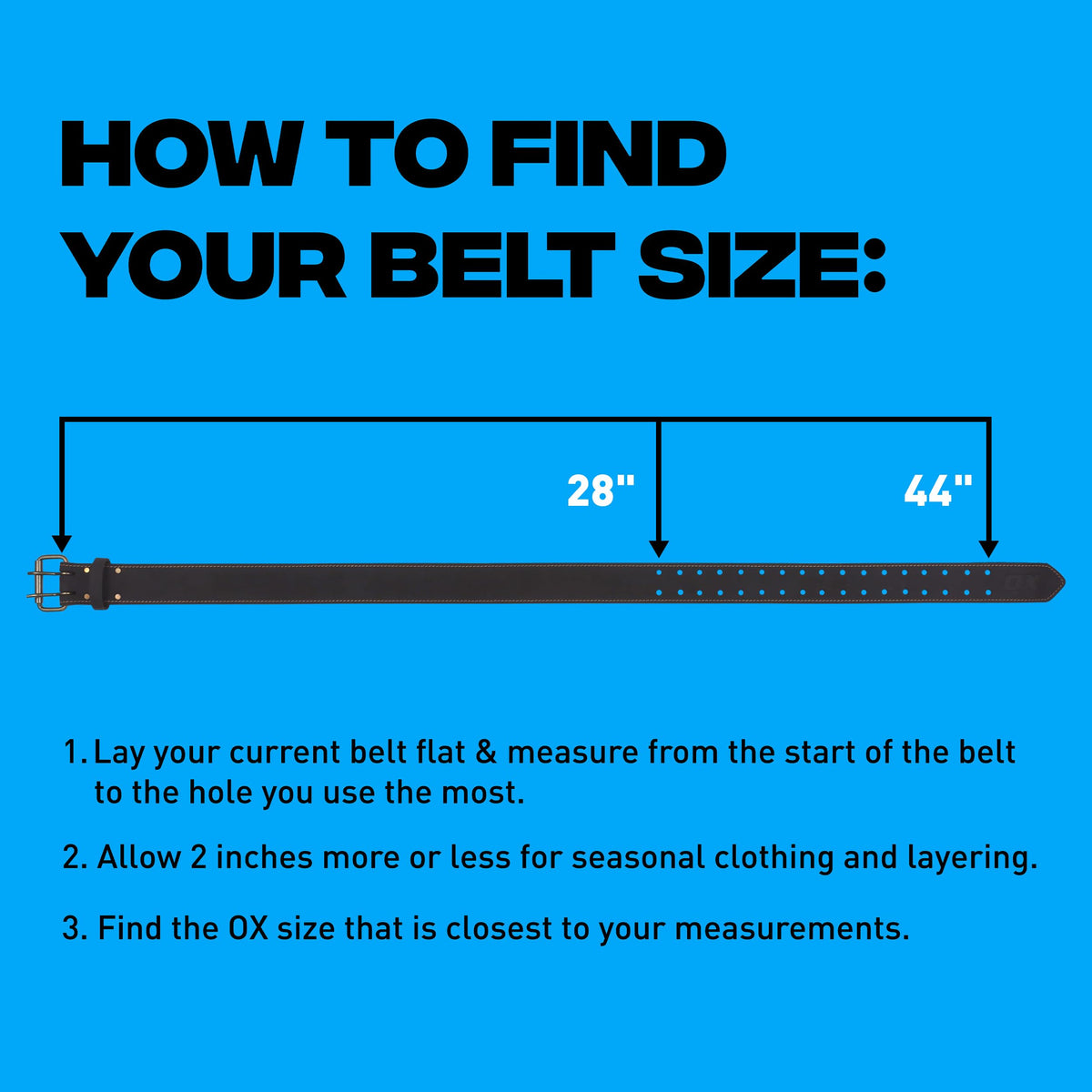 2 Inch Leather Tool Belt B5801