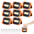8 Pack Rechargeable LED Work Light 500LM Magnetic Base J639