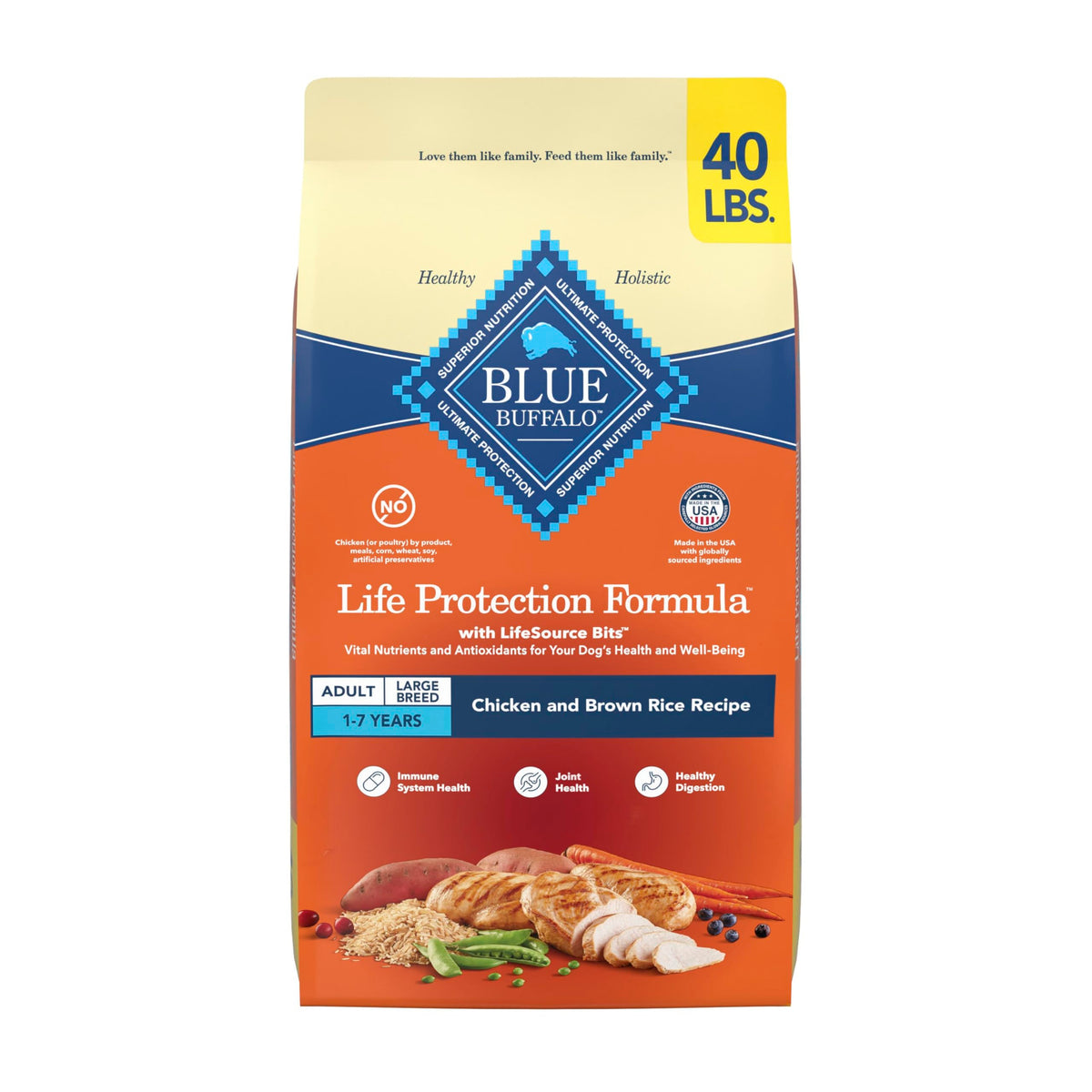 Chicken Large Adult Dog Food 40 lb P8452