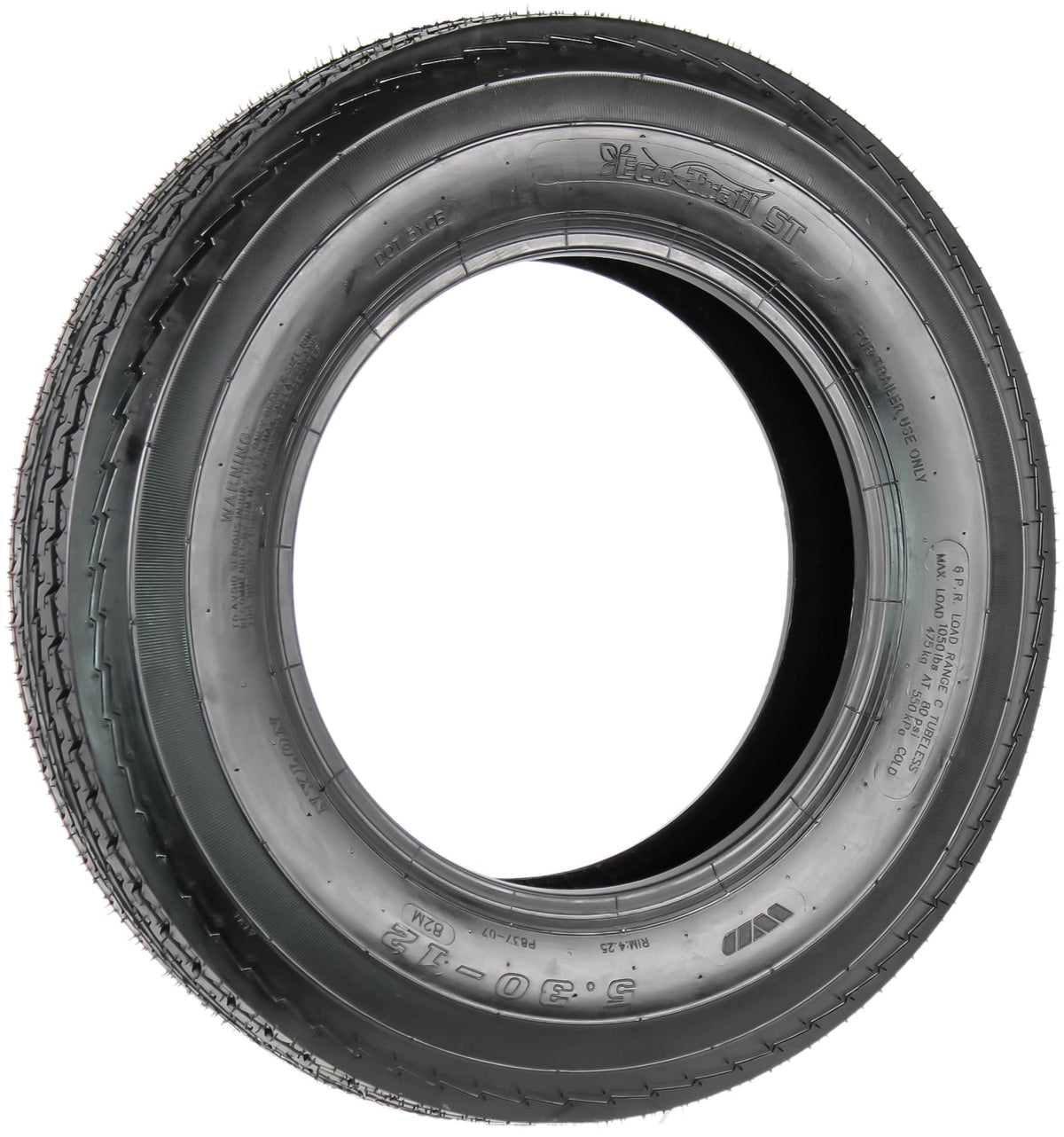 2-Pack 5.30-12 12 Inch 6-Ply Bias Trailer Tire O999