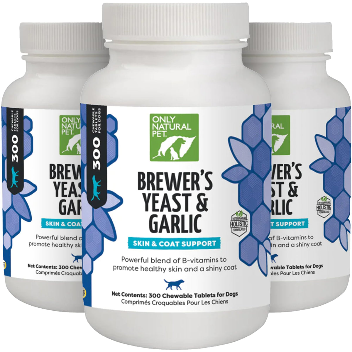 Brewer's Yeast & Garlic Chewables 300 Count Tablet 3 Pack E706784