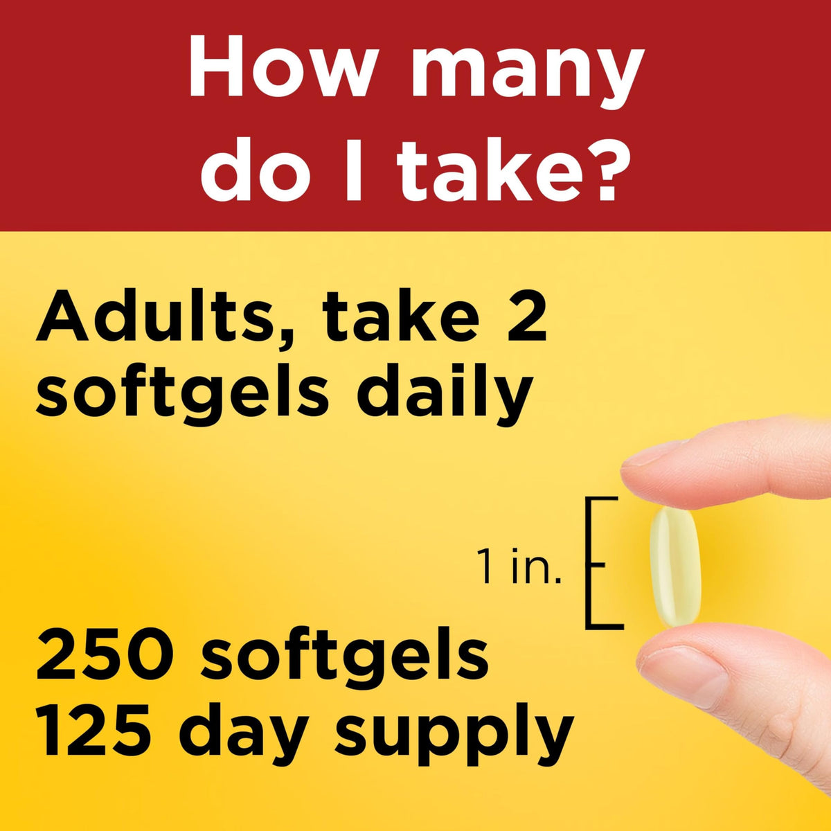 Fish Oil Omega 3 Supplements 2000mg 250 Softgels Y383368