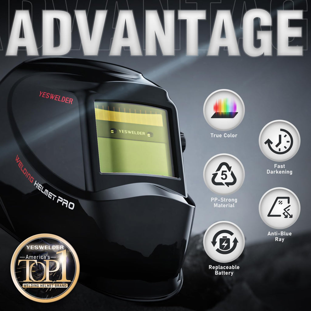 Auto Darkening Welding Helmet True Color J482