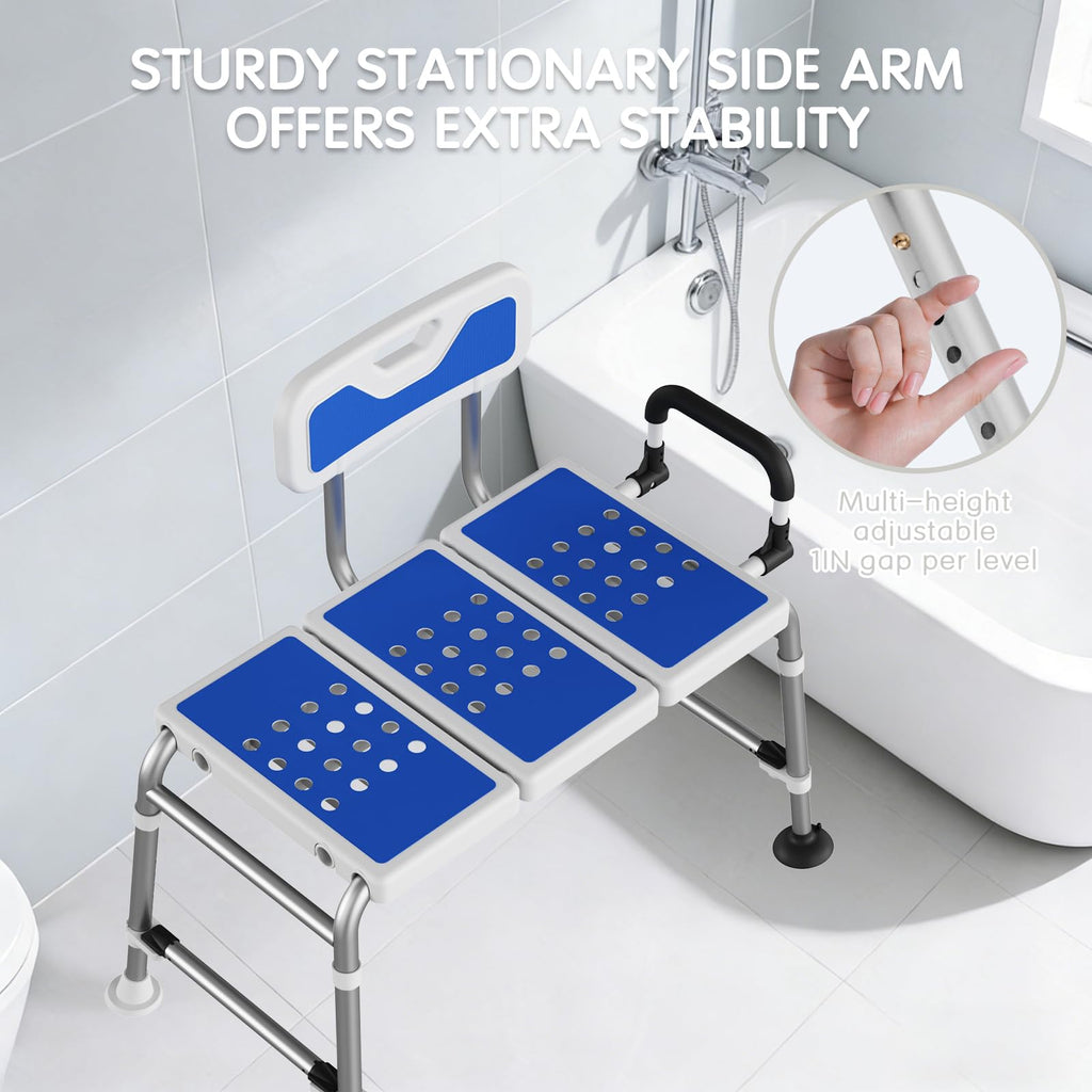 Heavy-Duty Adjustable Bathtub Transfer Bench S498137