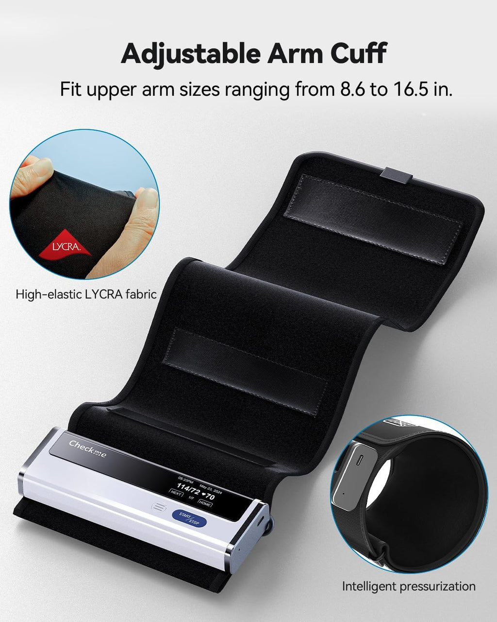 Upper Arm Blood Pressure Monitor with Bluetooth Cuff J386801