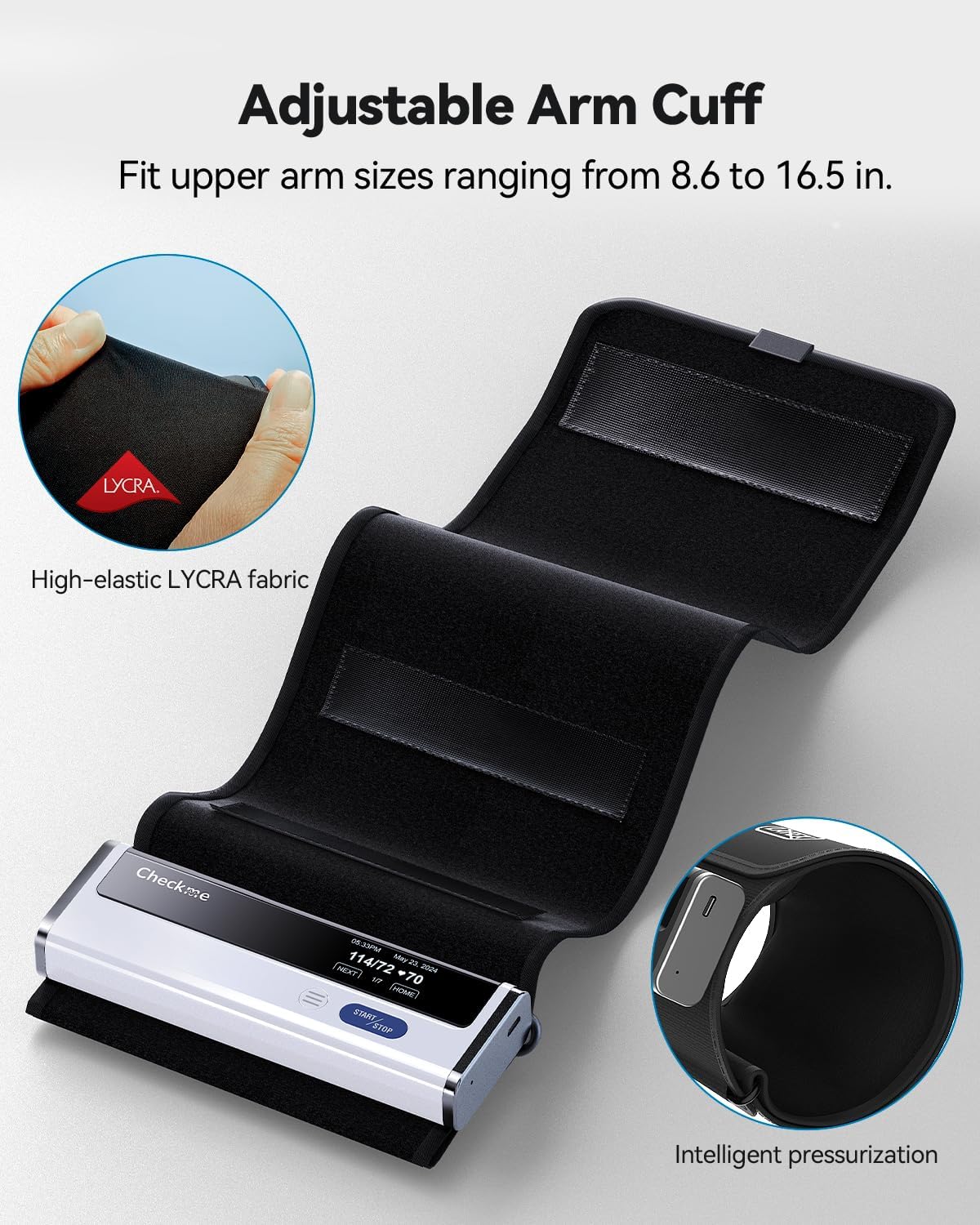 Upper Arm Blood Pressure Monitor with Bluetooth Cuff J386801