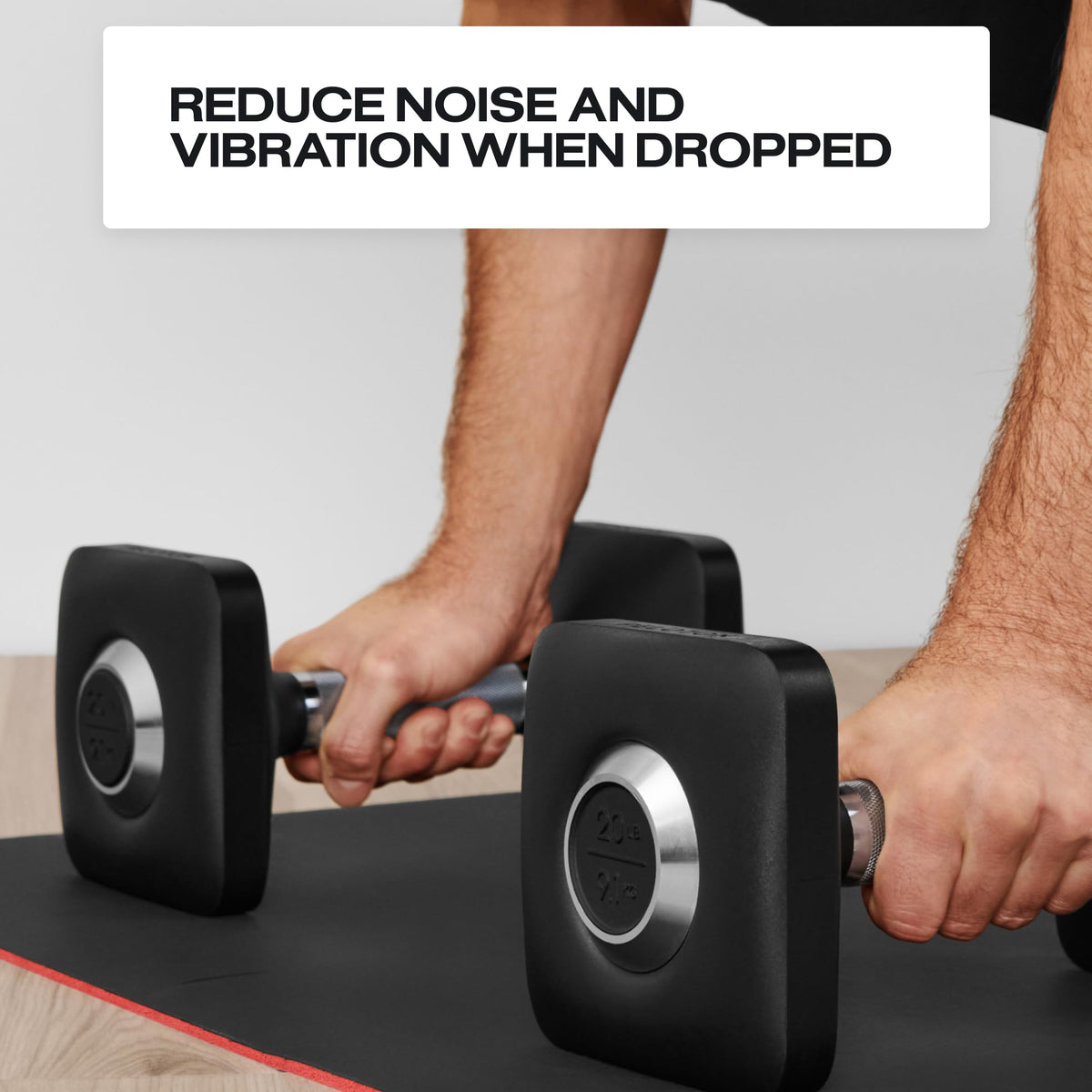 Cast Iron Dumbbells with Urethane Coating and Non-Slip Grip, Set of Two H626