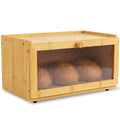 Bamboo Bread Box with Acrylic Window B660