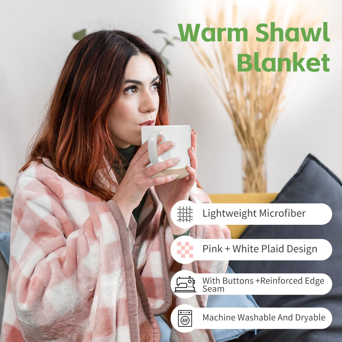 Get Well Gift Basket with Throw Blanket G214748