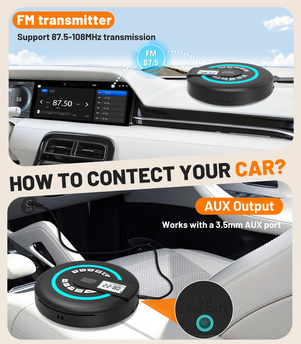Portable CD Player with Speaker Bluetooth P900