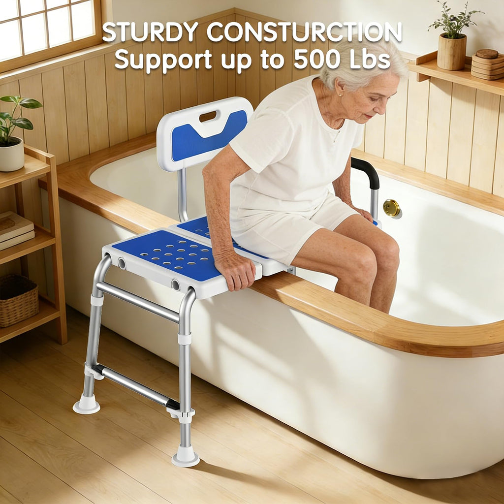 Heavy-Duty Adjustable Bathtub Transfer Bench S498137