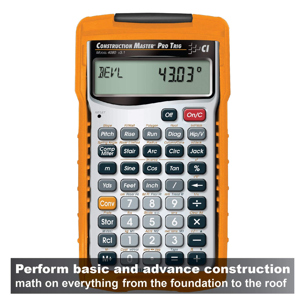Construction Master Pro Trig Feet-Inch-Fraction Calculator J173