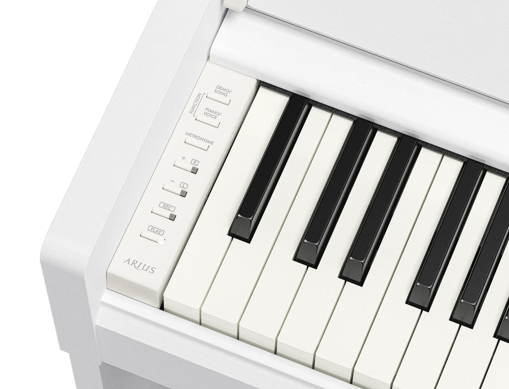 White 88-Key Weighted Digital Piano with 3-Pedal Unit F792