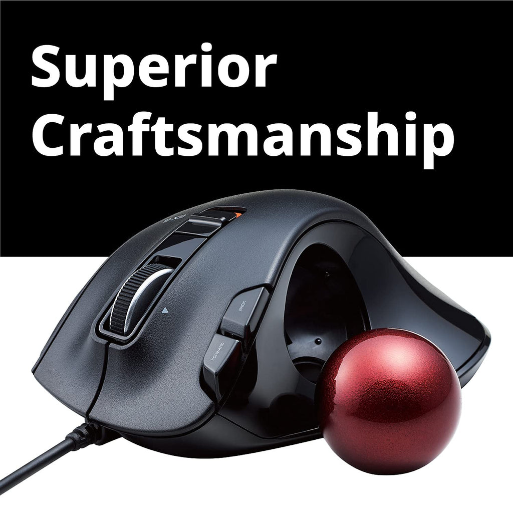 Wired Ergonomic Thumb Control Trackball Mouse G305483