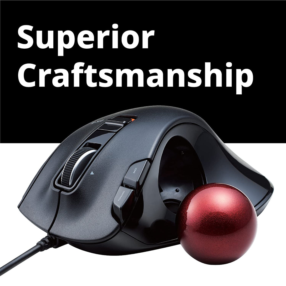 Wired Ergonomic Thumb Control Trackball Mouse G305483