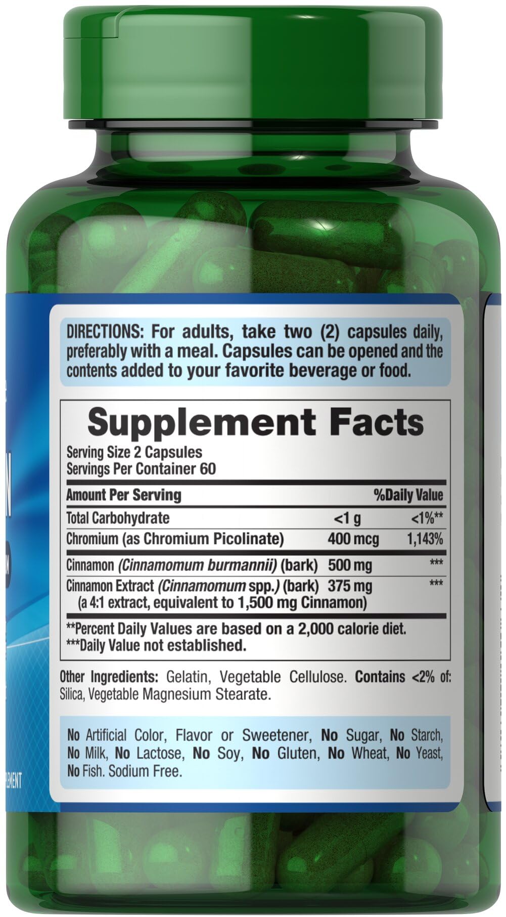 Cinnamon 875 mg 120 Capsules A250637