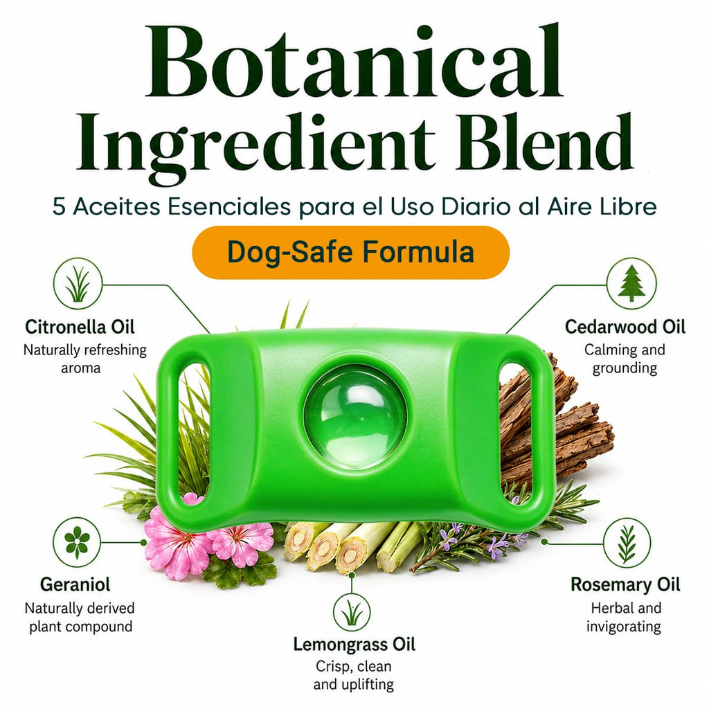 Flea and Tick Prevention Pendant for Dogs with 2 Pendants and 6 Refills G885