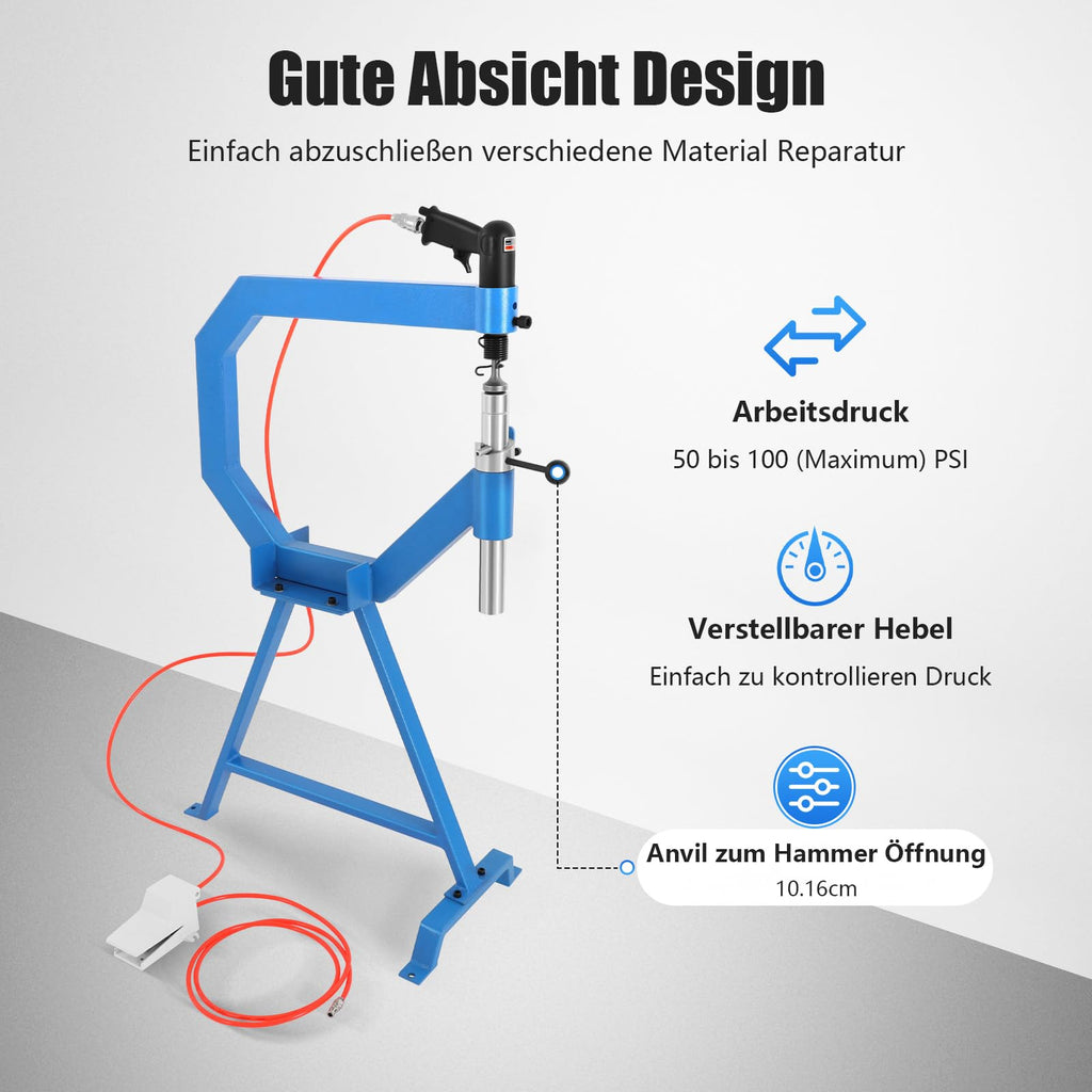 Pneumatic Planishing Hammer & Metal Shrinker Stretcher Kit O320204