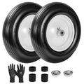 14.5" Flat Free Wheelbarrow Tire with 3/4" & 5/8" Bearing X792