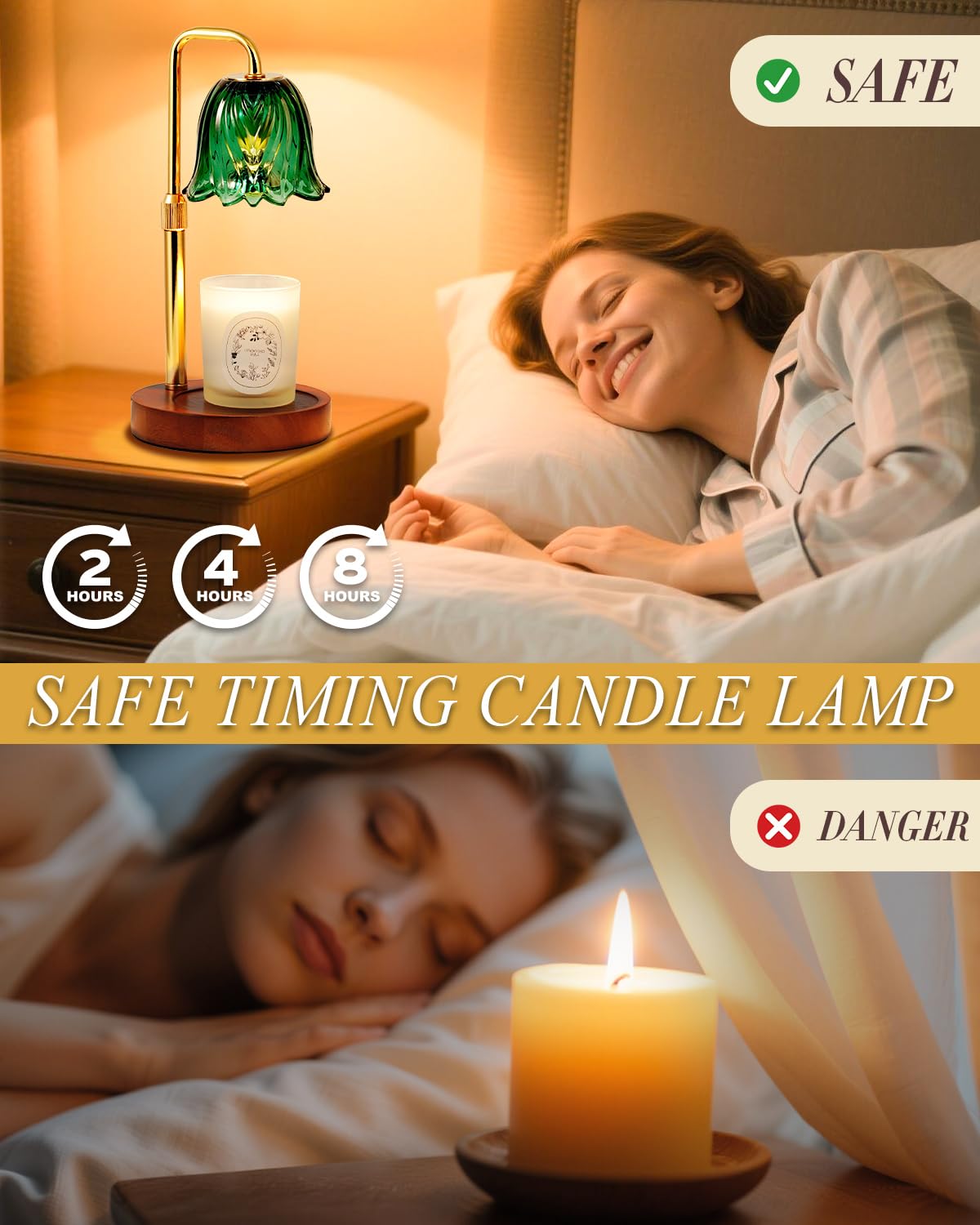 Dimmable Candle Warmer Lamp with Timer E1696