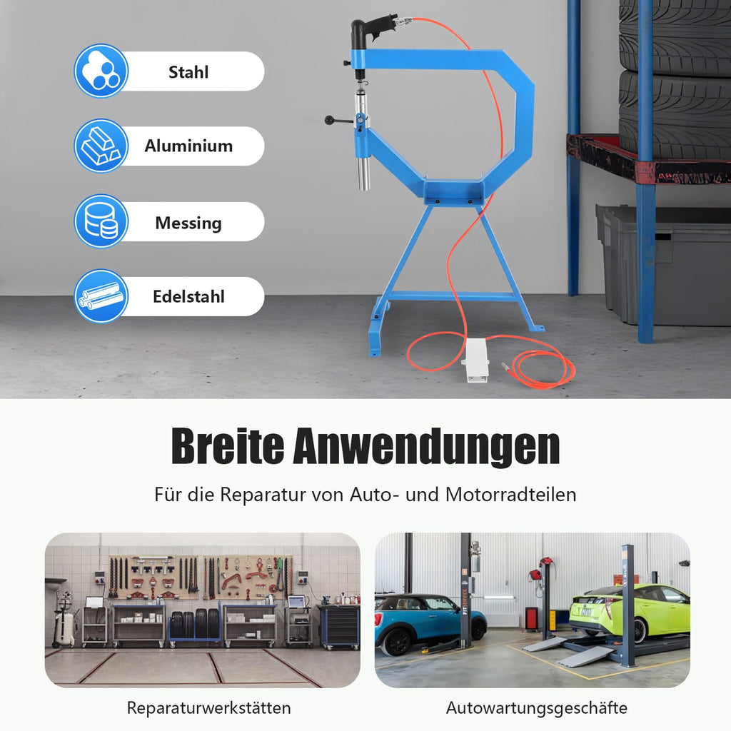 Pneumatic Planishing Hammer & Metal Shrinker Stretcher Kit O320204