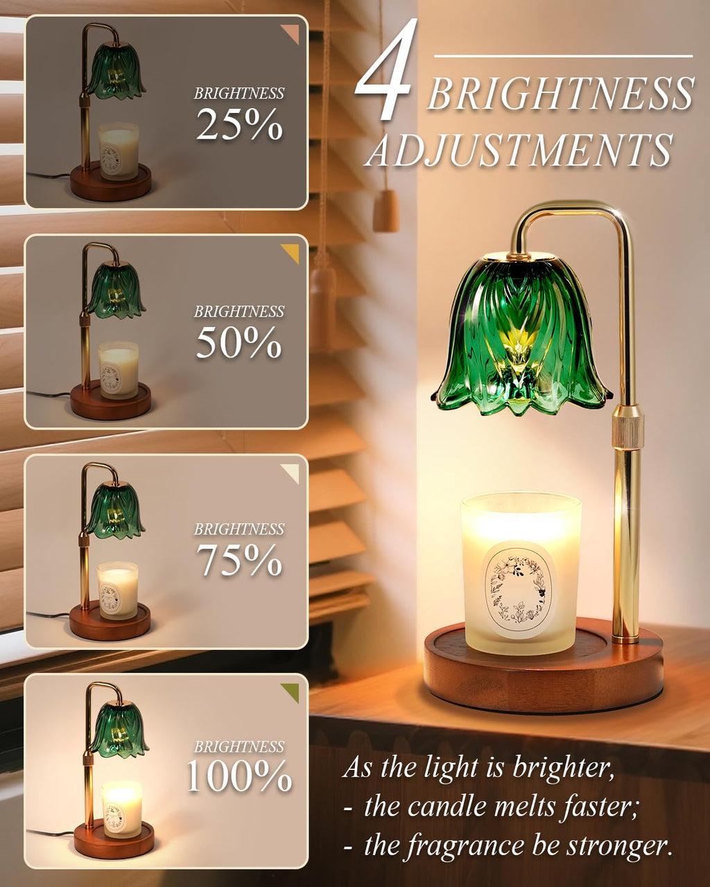 Dimmable Candle Warmer Lamp with Timer E1696