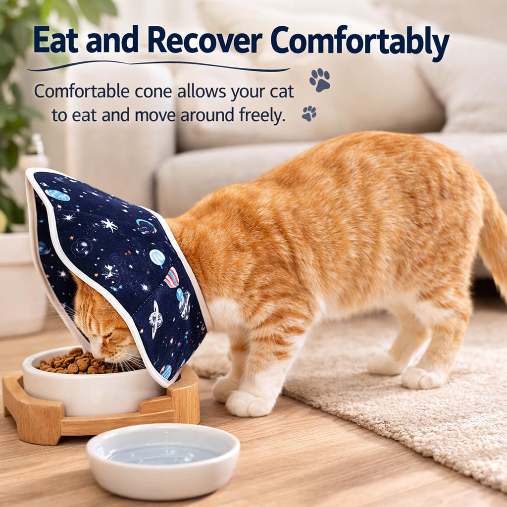 Soft Cat Recovery Cone Collar for Small Medium Cats T965