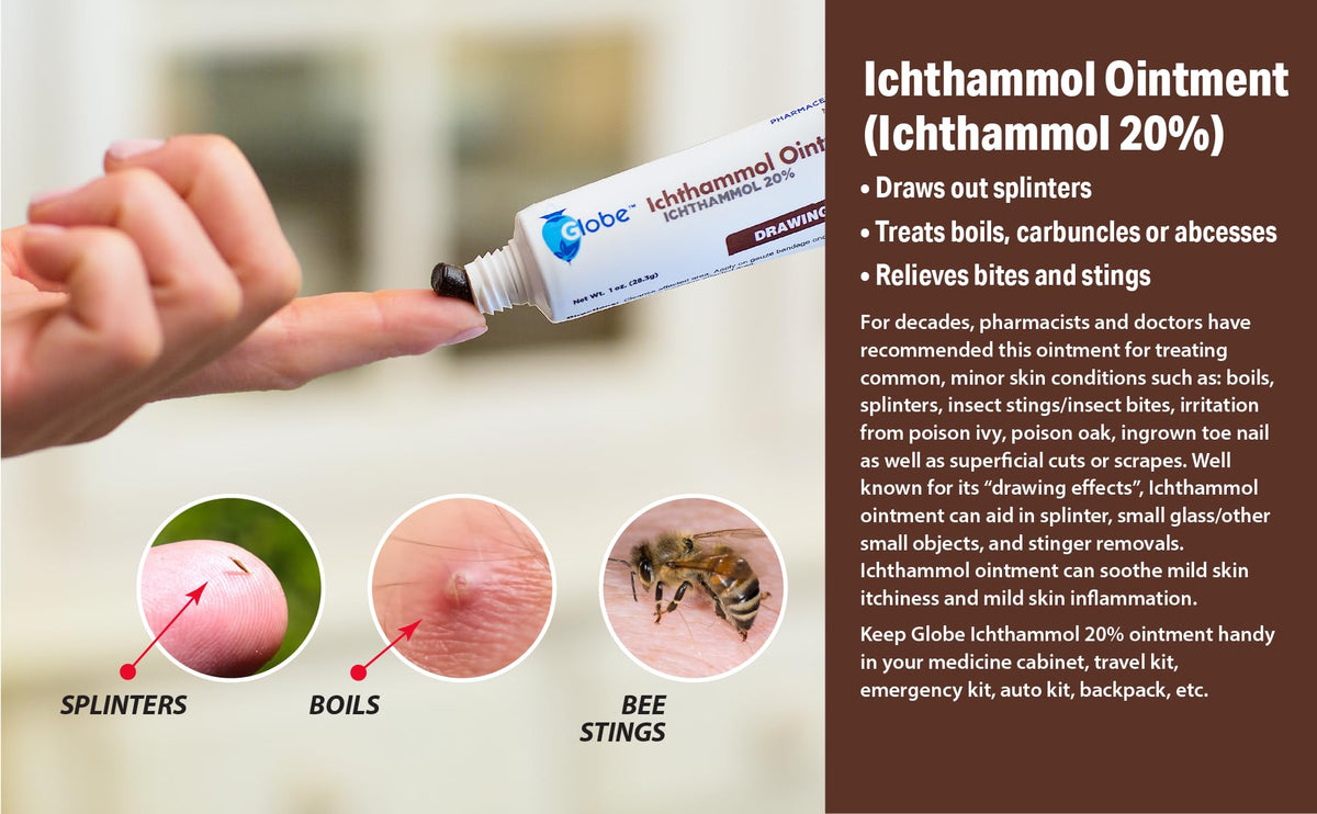 Ichthammol Ointment 20% 1 OZ U25340