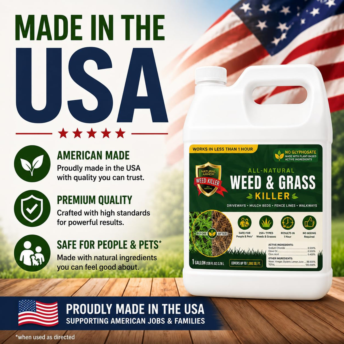 Pet Safe Weed Killer 1 Gallon with Sprayer Q7285