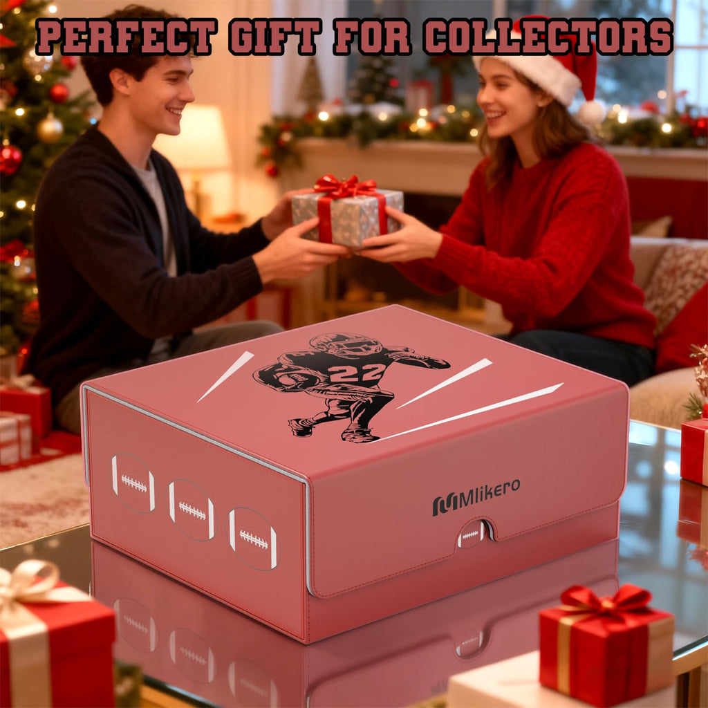 Football Card Storage Box with Magnetic Closure U5074