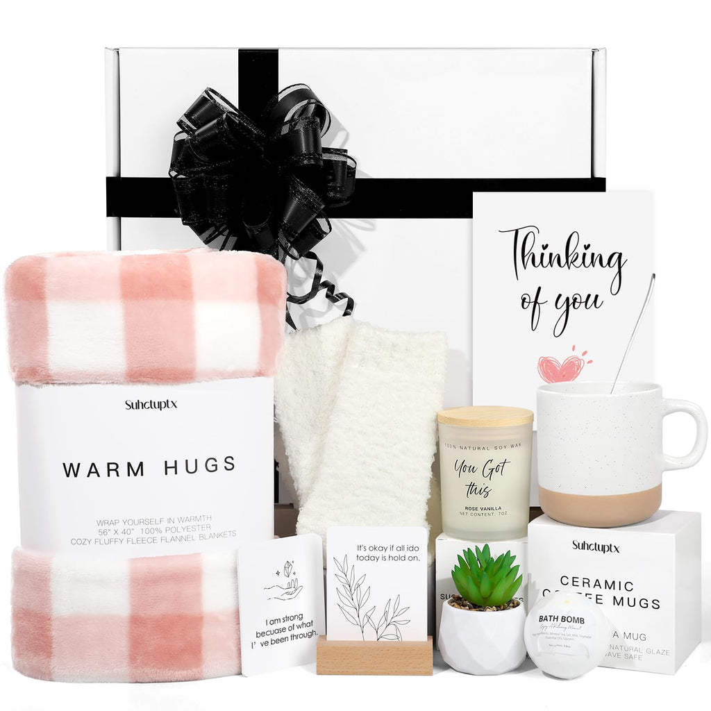 Get Well Gift Basket with Throw Blanket G214748