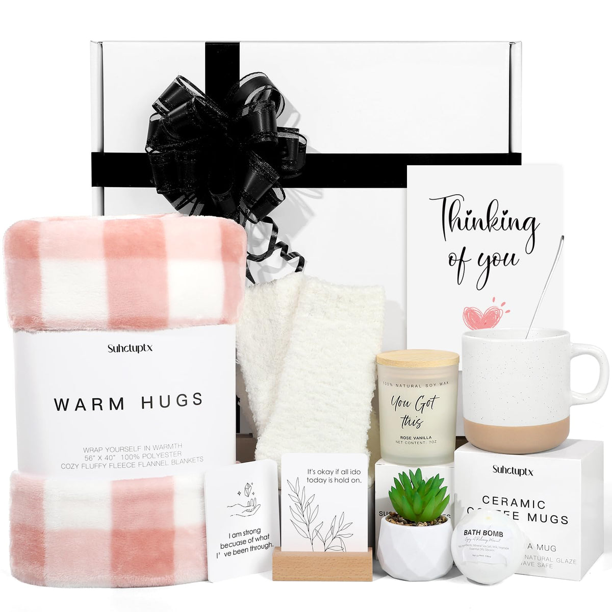 Get Well Gift Basket with Throw Blanket G214748