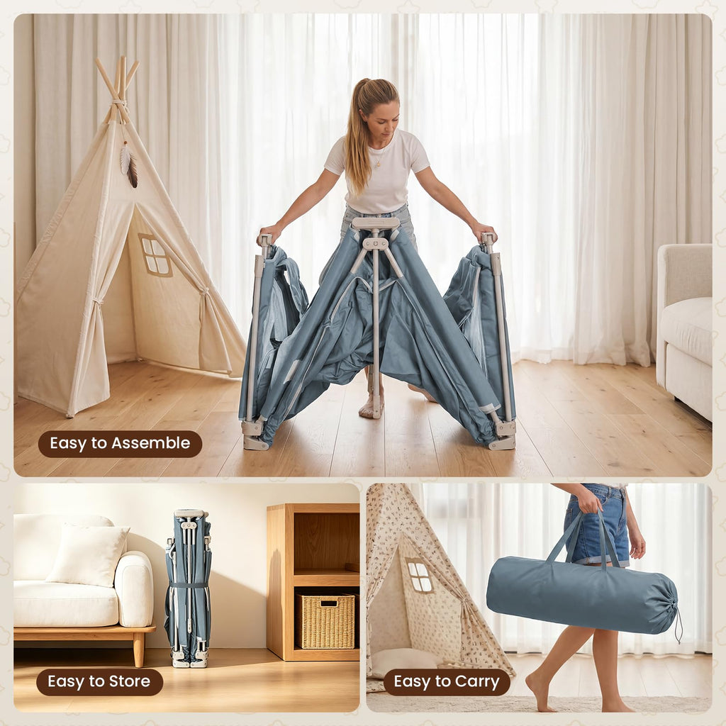 Foldable Baby Playpen 71x59 Inch B11475