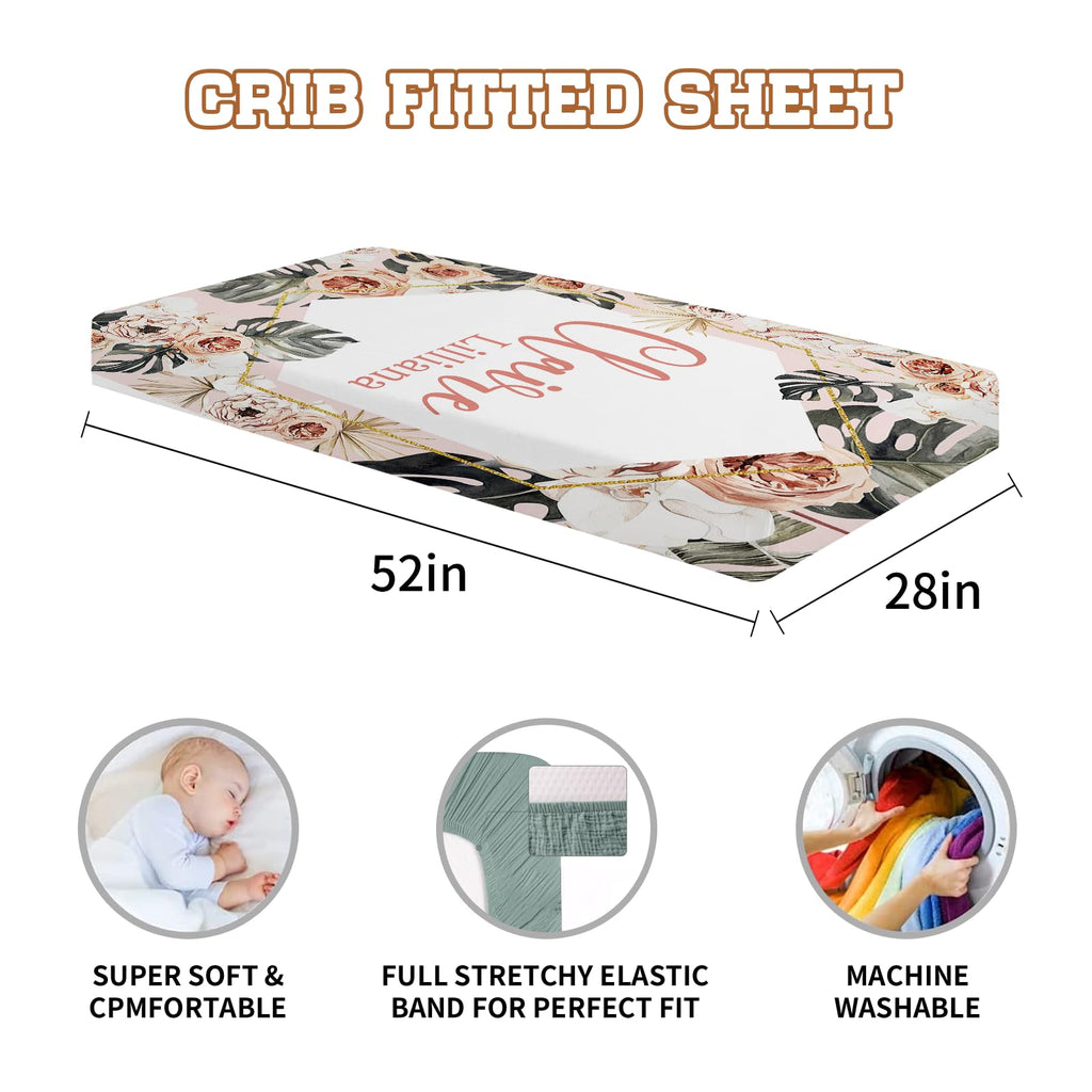 Fitted Crib Sheets 2 Piece Microfiber Toddler Mattress Sheet Z43109