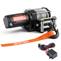 12V DC Electric Winch with Steel Wire Rope and Wired Remote Control R1004