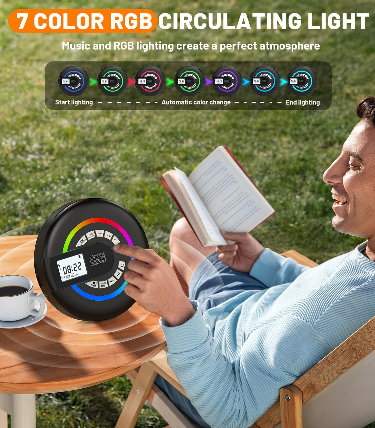Portable CD Player with Speaker Bluetooth P900