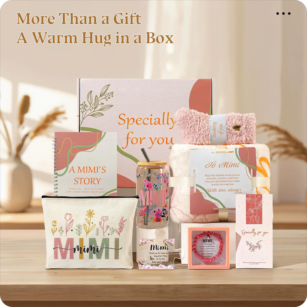 Grandma Gift Set with Blanket and Glass Cup O2105