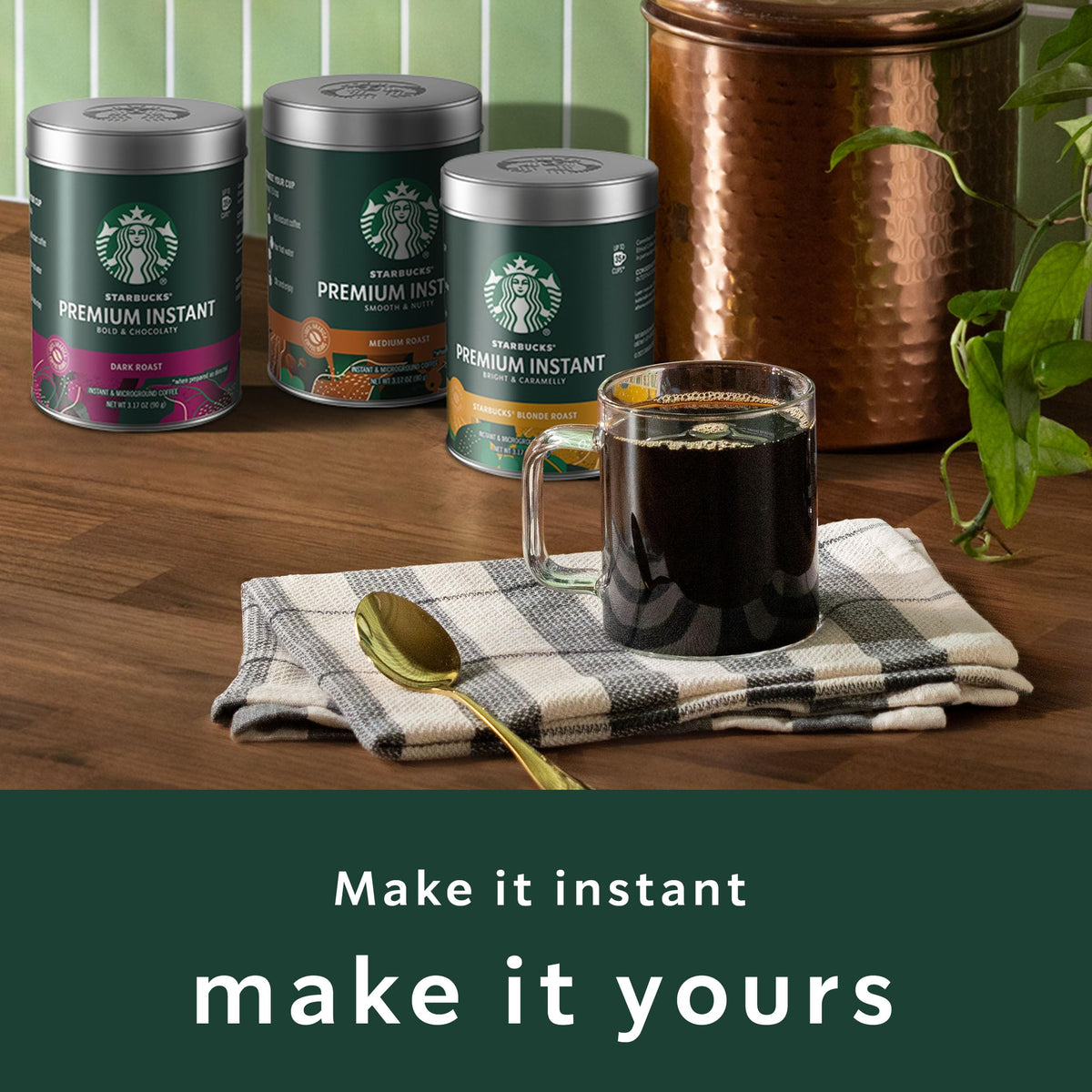 Instant Coffee Blonde Roast 3 Tins 3.17 oz N45001