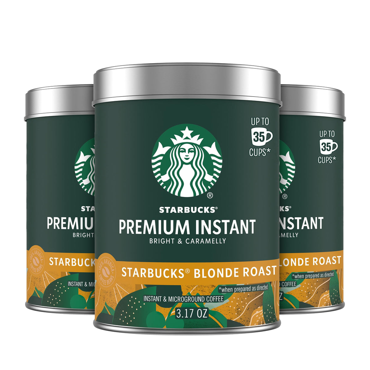 Instant Coffee Blonde Roast 3 Tins 3.17 oz N45001