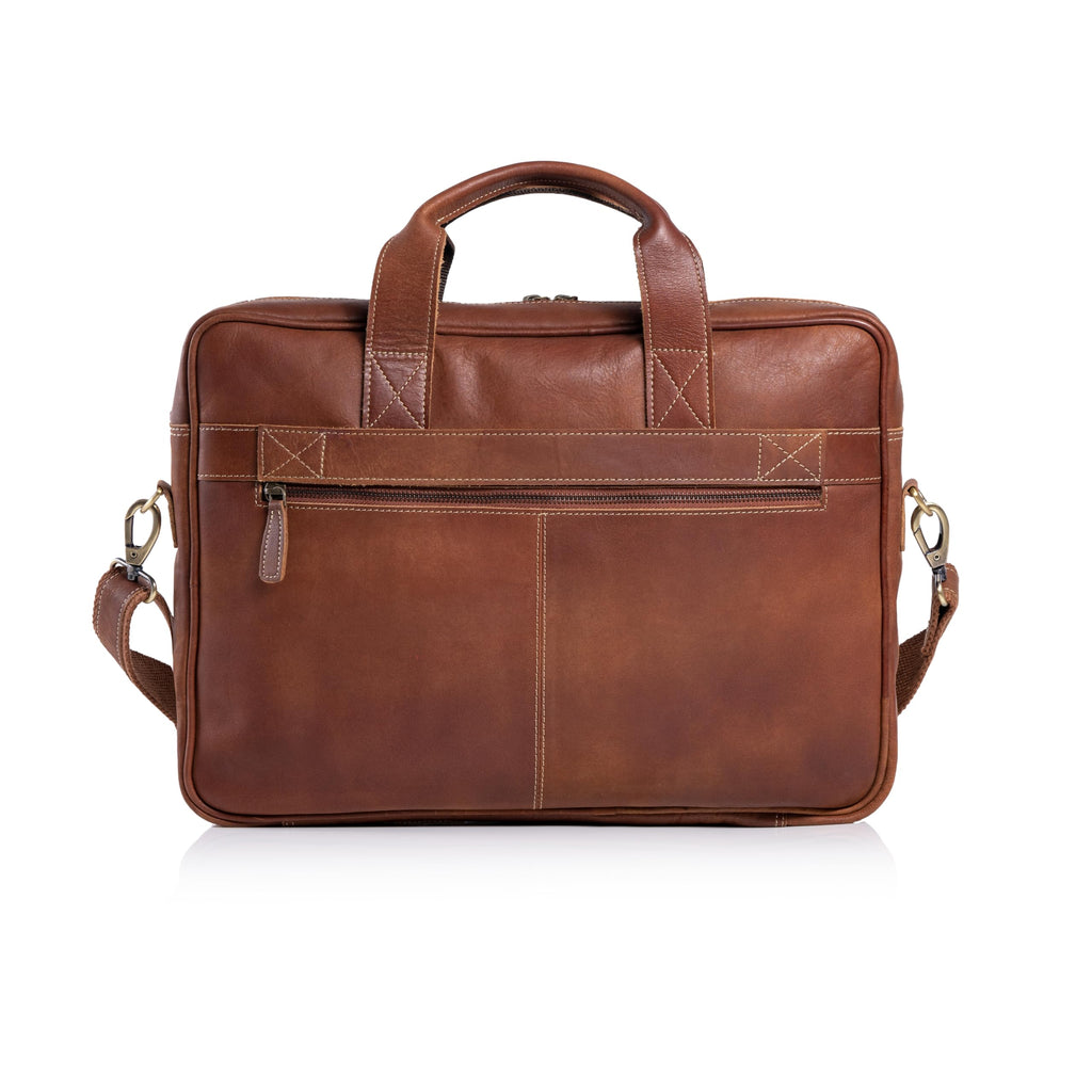 16 Inch Leather Laptop Messenger Bag O132951